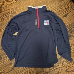 Reebok Center Ice Collection New York Rangers Quarter Zip